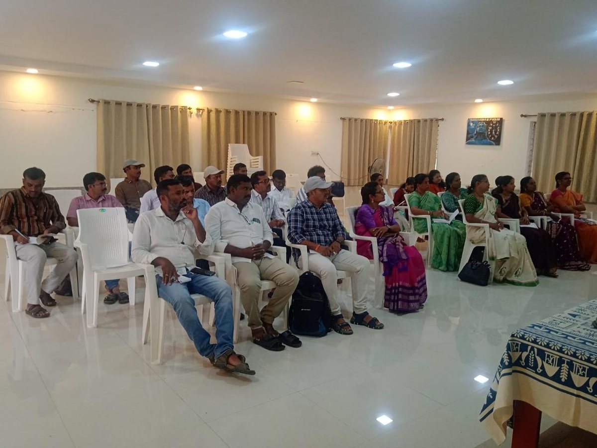 Sericulture officers attending the Digital Tools for Sericulture Extension programme